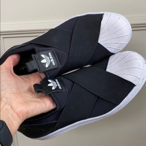 ADIDAS SUPERSTAR SLIP-ON SHOES SZ 7
